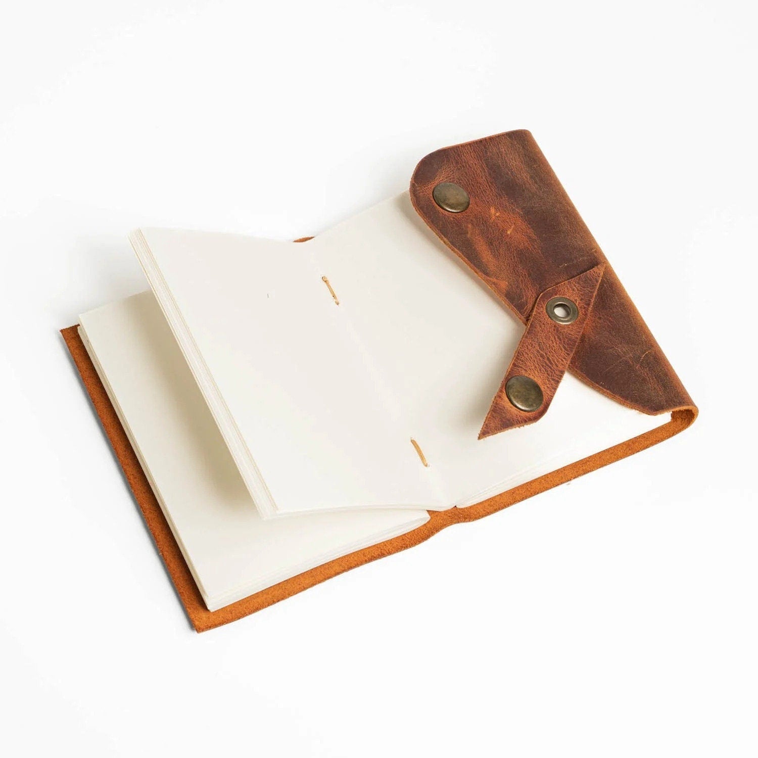 EternaMuhan A7 Teal Leather Journal – Pocket-Sized Haven for Your Thoughts - EternaMuhan