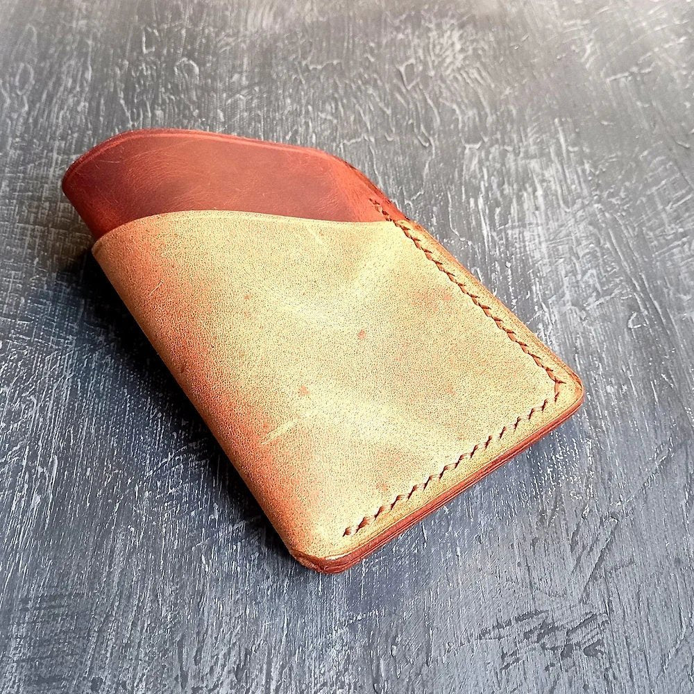 EternaMuhan Artisan Leather Card Holder Wallet - Compact Elegance for the Minimalist - EternaMuhan