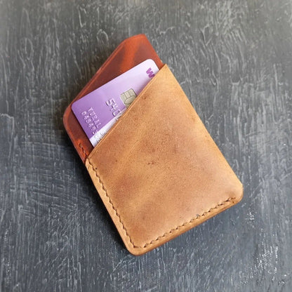 EternaMuhan Artisan Leather Card Holder Wallet - Compact Elegance for the Minimalist - EternaMuhan