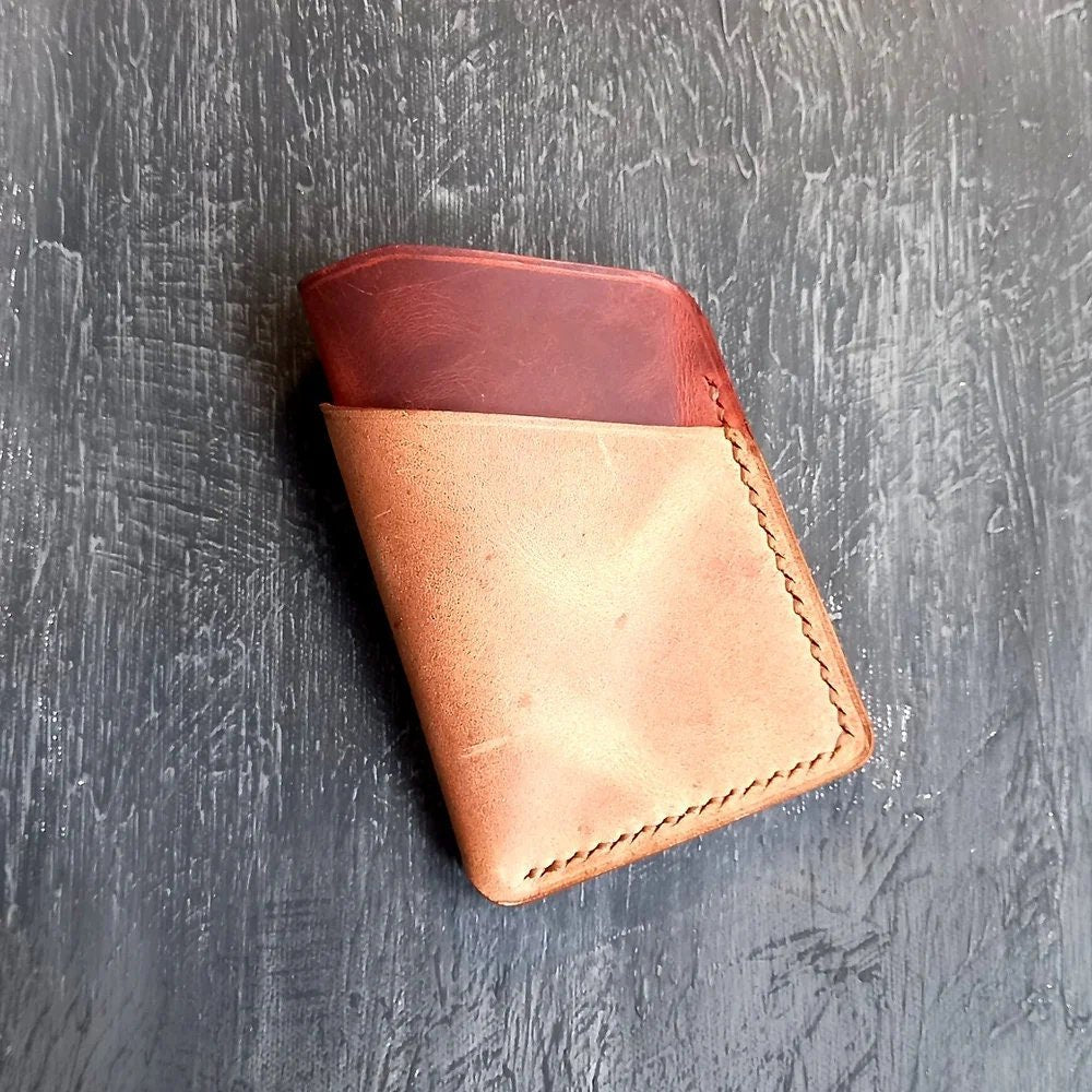 EternaMuhan Artisan Leather Card Holder Wallet - Compact Elegance for the Minimalist - EternaMuhan