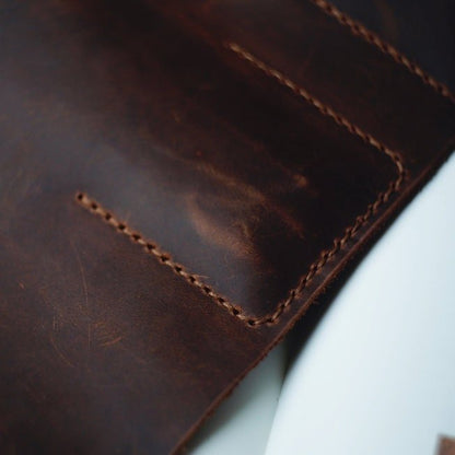 EternaMuhan Dual Pen Leather Wallet – The Writer's Luxe Companion - EternaMuhan