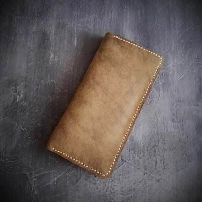 EternaMuhan Handcrafted Slim Leather Cardholder Wallet - Sleek Elegance Meets Daily Function - EternaMuhan