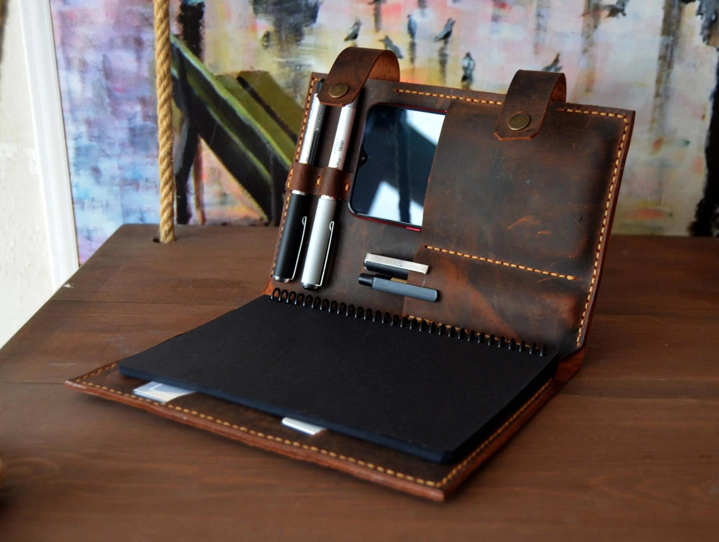 EternaMuhan Premium Leather Agenda Organizer - Your Personal Time Capsule - EternaMuhan