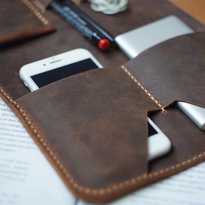 EternaMuhan Ultimate Travel Organizer – Elegant Leather Tech & Essentials Carry - EternaMuhan