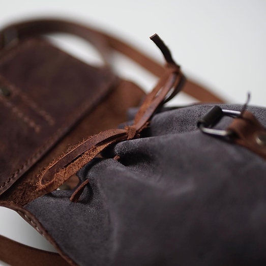 Vintage-Inspired Leather Backpack - Handcrafted Retro Rucksack for Urban Explorers - EternaMuhan