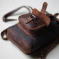 Vintage-Inspired Leather Backpack - Handcrafted Retro Rucksack for Urban Explorers - EternaMuhan